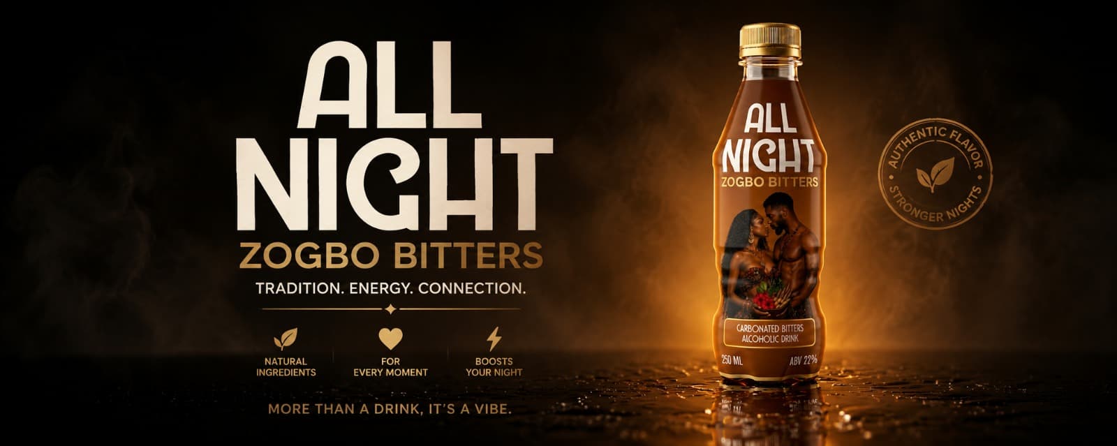 All Night Zogbo Bitters — tradition, energy, connection