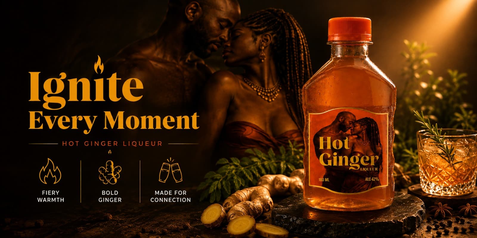 Hot Ginger Liqueur — ignite every moment